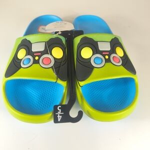 Kids Gaming Slides Sandals Controller Design Size 4/5 New